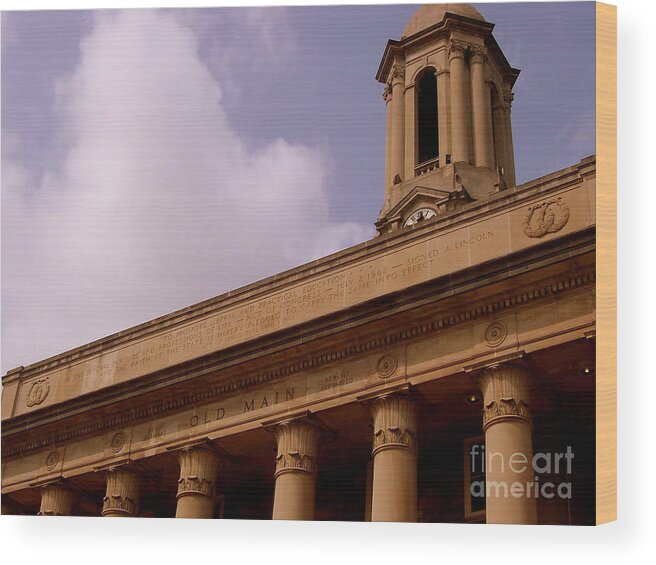 old Main Wood Print featuring the photograph Old Main by Mark Ali