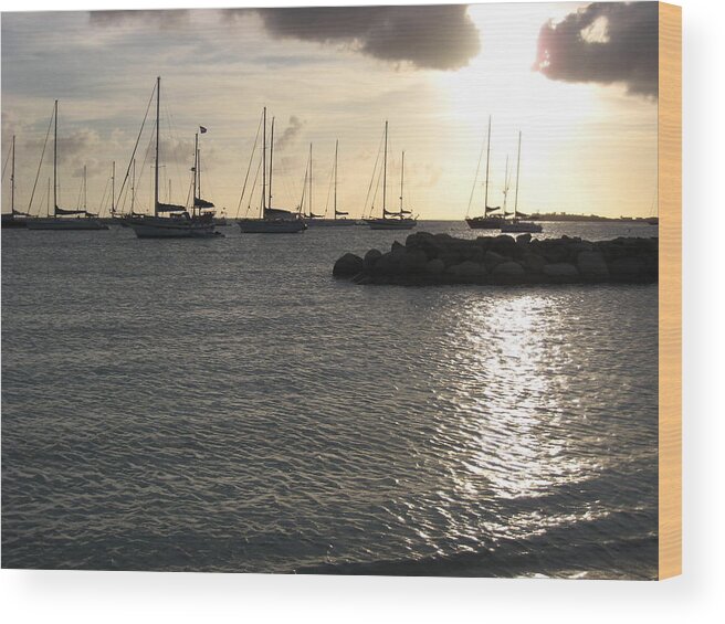 Boats Wood Print featuring the photograph On The Water by Michael Albright
