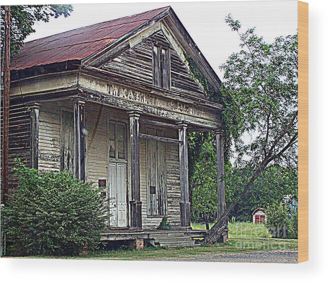 Antique Wood Print featuring the photograph Once Upon A Store by Kathy White