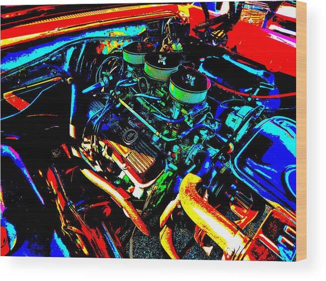 Oxford Car Show Wood Print featuring the photograph Oxford Car Show 171 by George Ramos