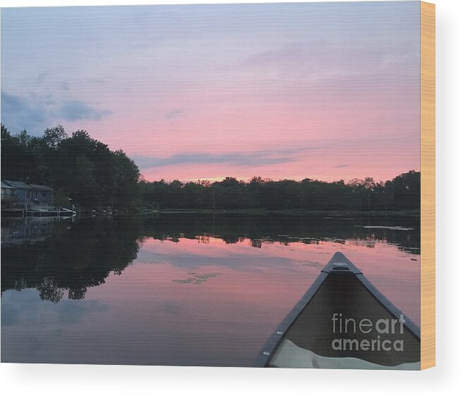 Sky Wood Print featuring the photograph Pastel Sunset by Jason Nicholas