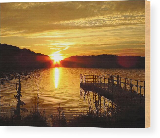 Lake Wood Print featuring the photograph Peace Be Still by Lori Frisch