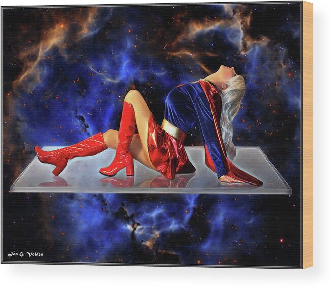 Super Wood Print featuring the photograph Phantom Super Woman by Jon Volden