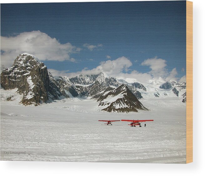 Alaska Wood Print featuring the photograph Planes by Kay Lovingood