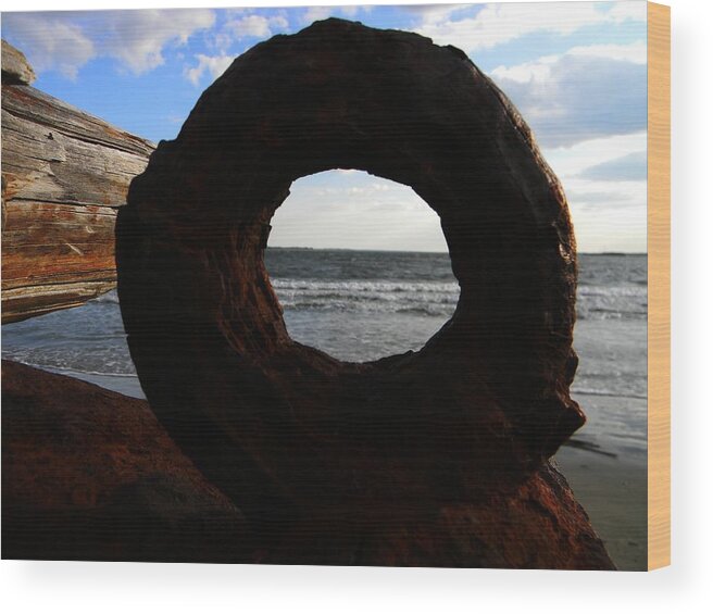 Seascape Wood Print featuring the photograph Portal to Life by Leslie Revels