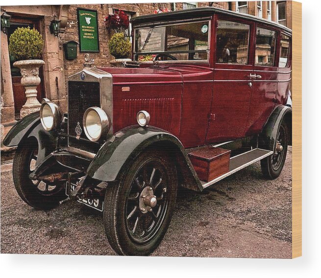 Vehicles Wood Print featuring the photograph Pre War Vauxhall by Richard Denyer