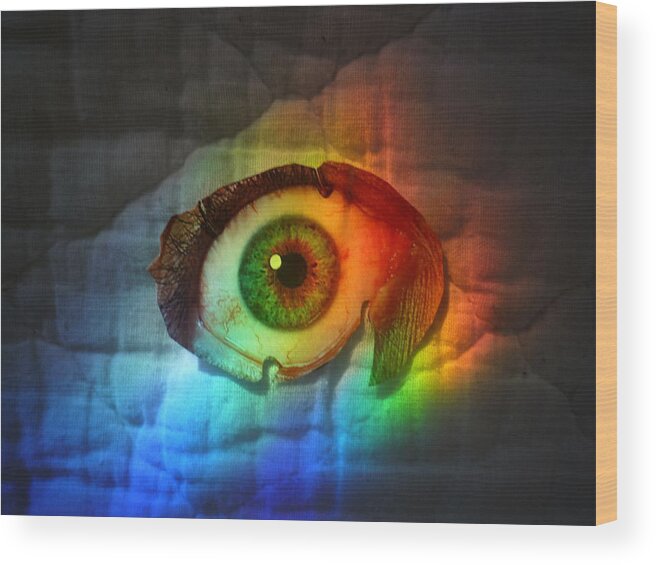 Eye Wood Print featuring the photograph PrismaEye by Douglas Fromm