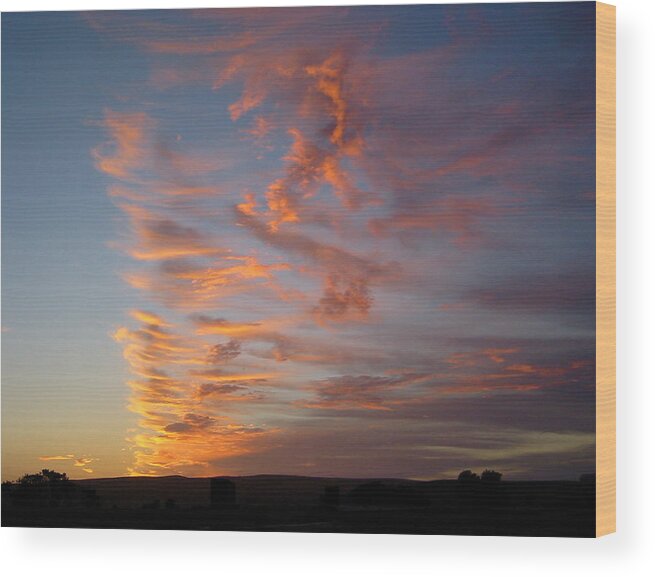 Sunset Wood Print featuring the photograph Pt.Reyes Infinite Sunset by Amelia Racca