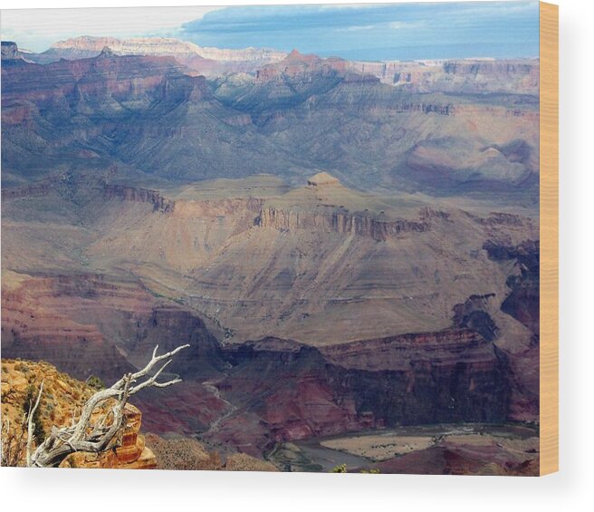 Grand Canyon National Park Wood Print featuring the photograph Purple Layers by Carrie Putz
