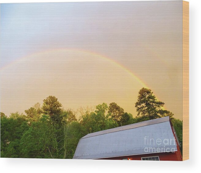 Photoshop Wood Print featuring the photograph Rainbow by Melissa Messick