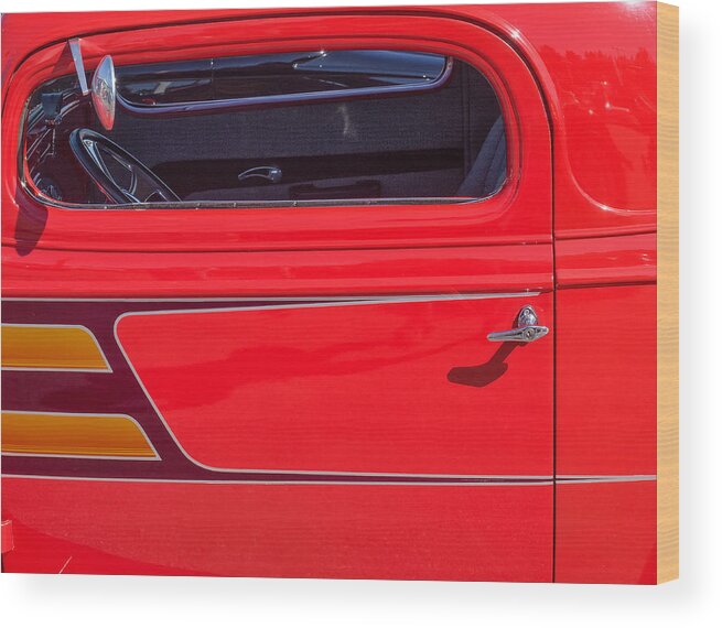  Wood Print featuring the photograph Red Racer by Gary Karlsen