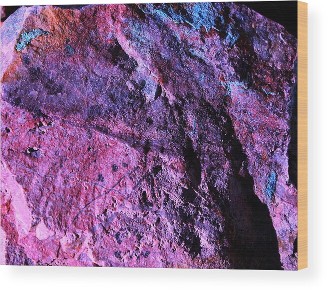 Rocks Wood Print featuring the photograph Rock Colors 1 by M Diane Bonaparte
