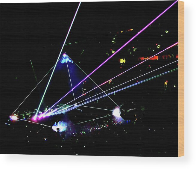 Roger Waters Wood Print featuring the photograph Roger Waters Tour 2017 - Eclipse by Tanya Filichkin
