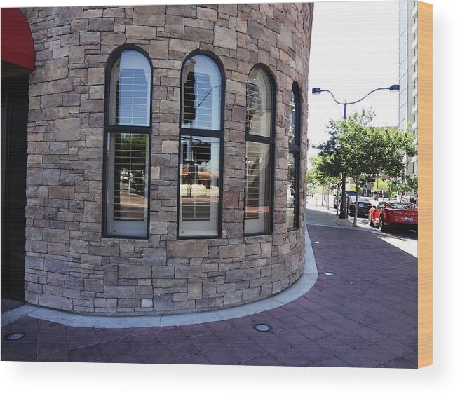 Architecture Wood Print featuring the photograph Round the Corner by Bruce IORIO