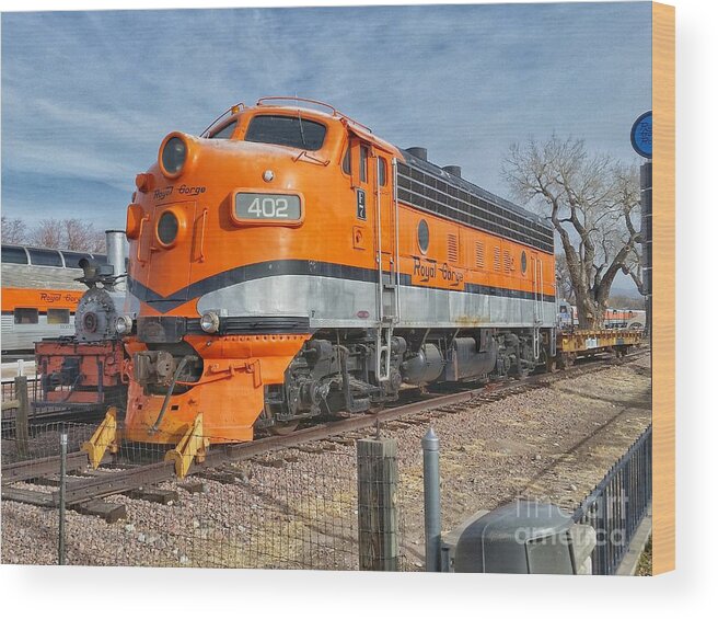 Train Wood Print featuring the photograph Royal Gorge Route 402 by Tony Baca