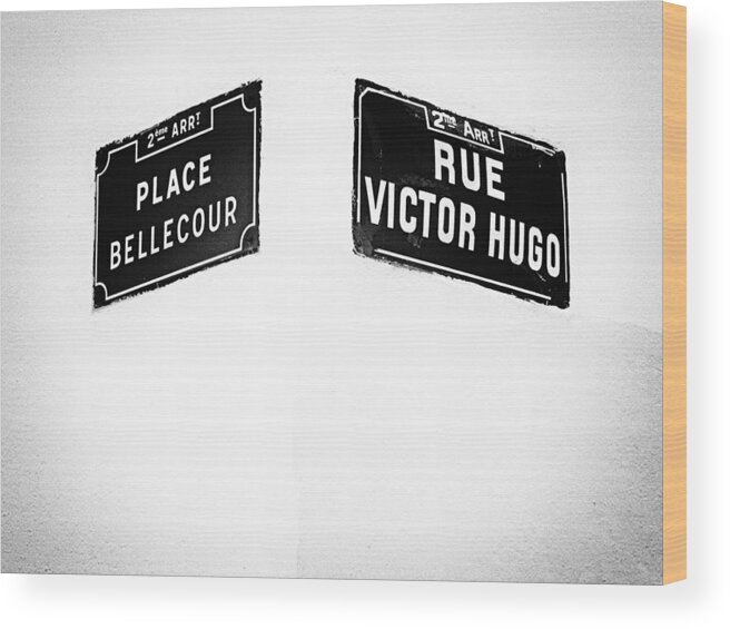 Confluence Wood Print featuring the photograph The Corner of Place Bellecour and Rue Victor Hugo by Gary Karlsen