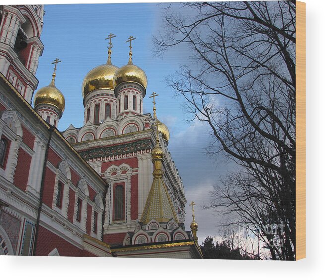 Church Wood Print featuring the photograph Russian Church by Iglika Milcheva-Godfrey