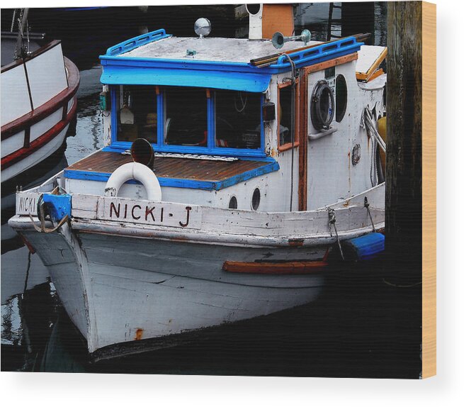 Boat. Wooden Boat Wood Print featuring the photograph Rustic Boat by Craig Incardone