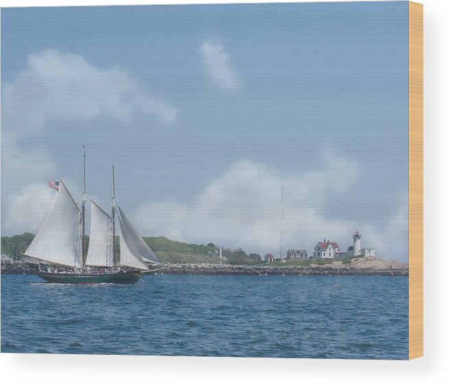 Ship Wood Print featuring the photograph Sailing Ship by ChelleAnne Paradis