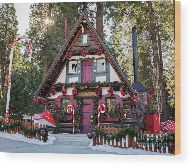 Santa Wood Print featuring the photograph Santa's House by Eddie Yerkish