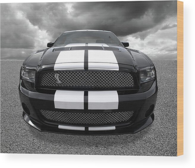 Shelby Mustang Wood Print featuring the photograph Shelby Thunder by Gill Billington