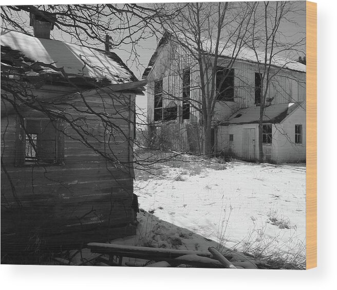 Barn Wood Print featuring the photograph Silent Farm by Scott Kingery