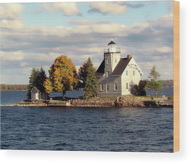 Sister Island Lighthouse Wood Print featuring the photograph Sister Island Lighthouse by Dennis McCarthy