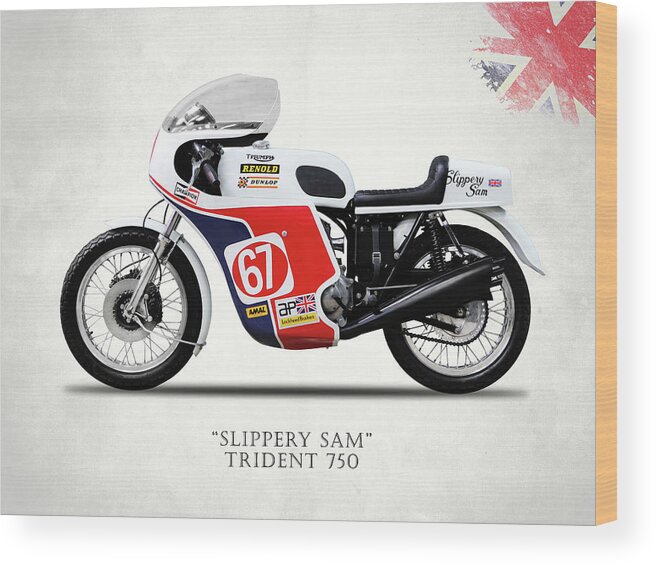 Slippery Sam Wood Print featuring the photograph Slippery Sam Production Racer by Mark Rogan