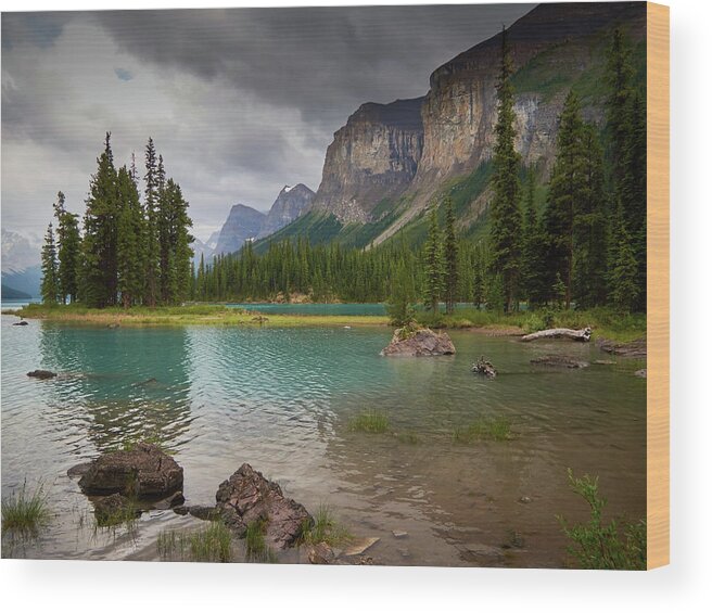 Spirit Island Wood Print featuring the photograph Spirit Island by David Beebe