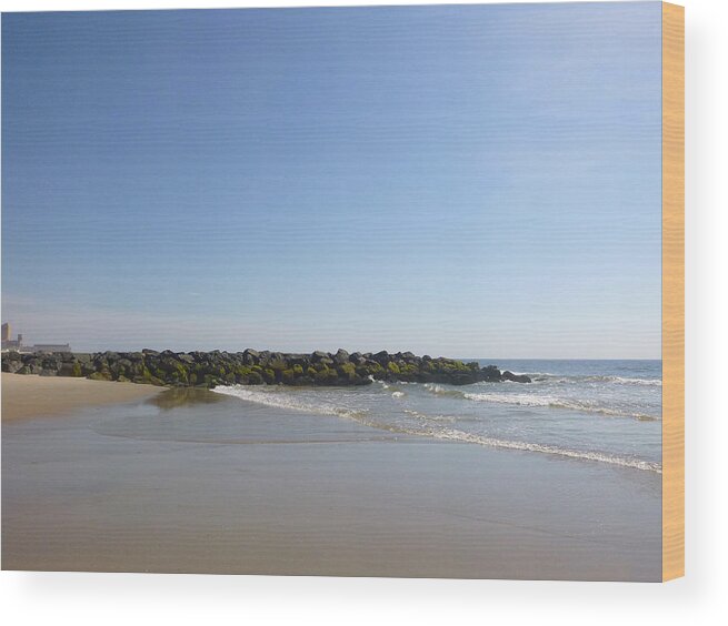Spring Sea Wood Print featuring the photograph Spring Sea 3 by Ellen Paull