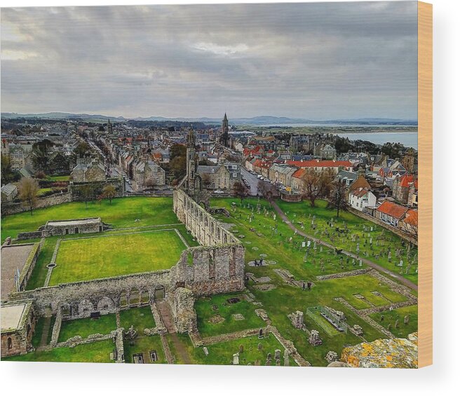 Scotland Wood Print featuring the photograph St. Andrew by Richard Gehlbach