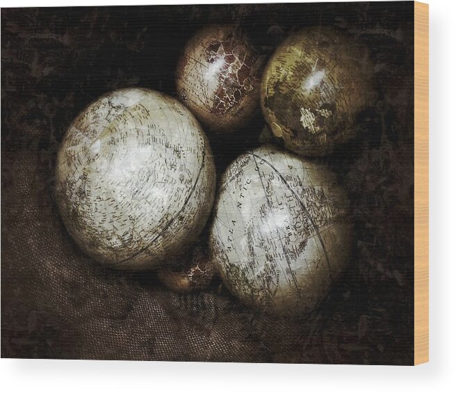 Photography Wood Print featuring the photograph Stacking Worlds by Kathleen Messmer