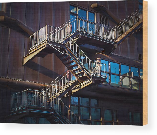 Creative Wood Print featuring the photograph Stairs by Michael Gaida