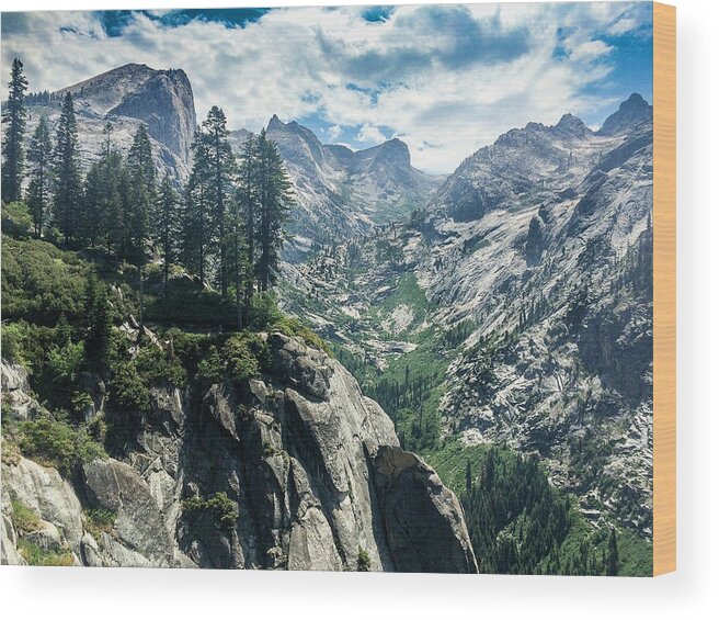 Sierra High Country Wood Print featuring the photograph Staring at the Continental Divide by Tyler Krol