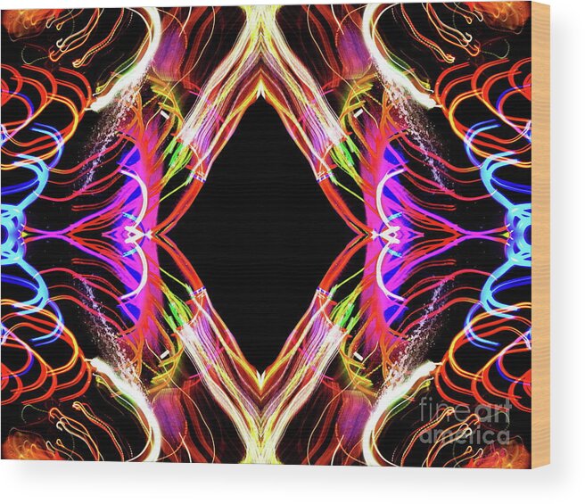 All New Original Image Using The Same Camera Toss Photograph ( Recent Series ) And A Few Minor Modifications...awsome Wood Print featuring the photograph Still having fun by Priscilla Batzell Expressionist Art Studio Gallery