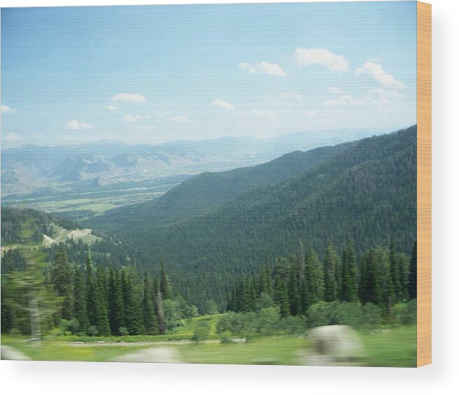 Summer Wood Print featuring the photograph Summer Mountain by Remegio Onia