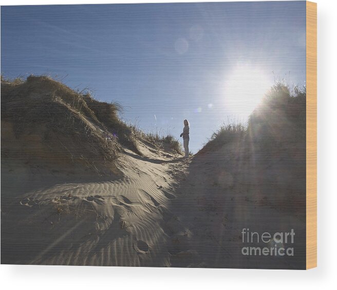 Sand Wood Print featuring the photograph Sun and Sand by Tara Lynn