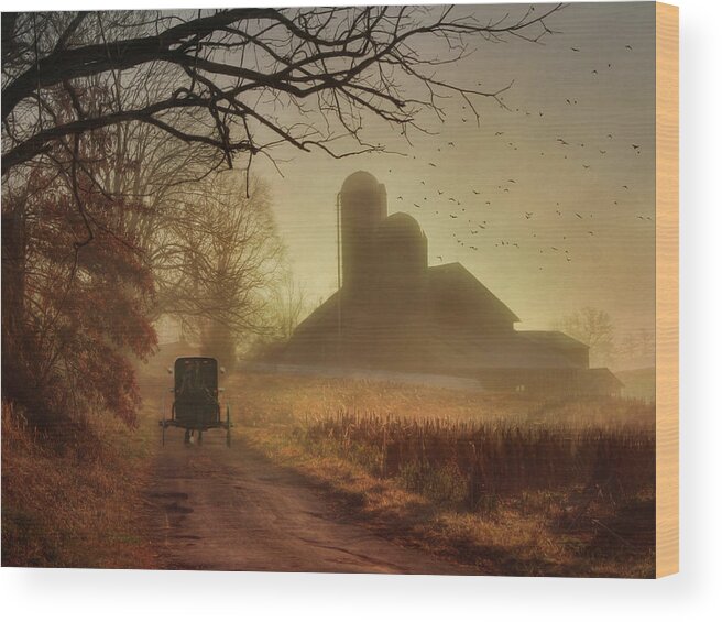 Barn Wood Print featuring the photograph Sunday Morning by Lori Deiter