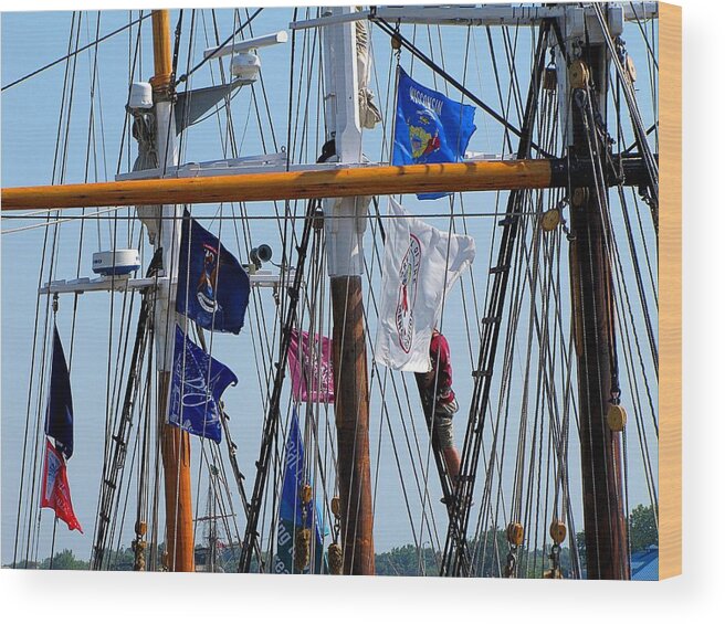 Hovind Wood Print featuring the photograph Tall Ship Series 15 by Scott Hovind