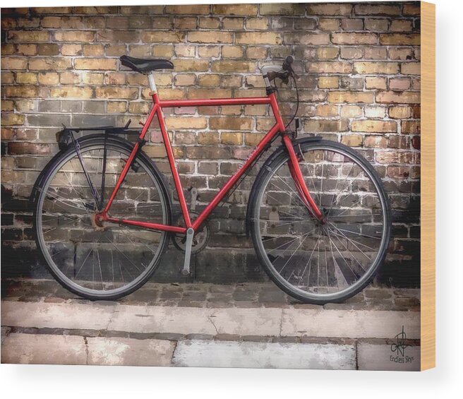 Bike Wood Print featuring the photograph The Best City Transport by Pennie McCracken
