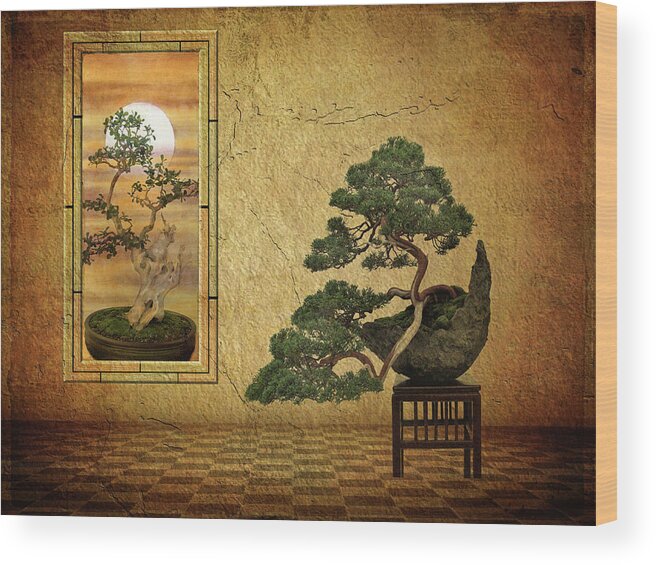 Bonsai Wood Print featuring the photograph The Bonsai Room by Jessica Jenney