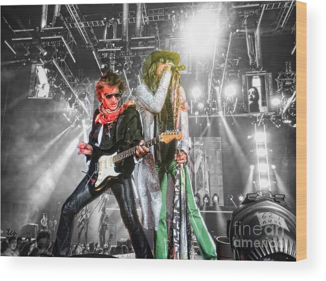 Steven Tyler Wood Print featuring the photograph The Boys by Traci Cottingham
