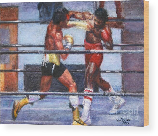 Rocky Balboa Wood Print featuring the painting The Favor - Rocky 3 by Bill Pruitt