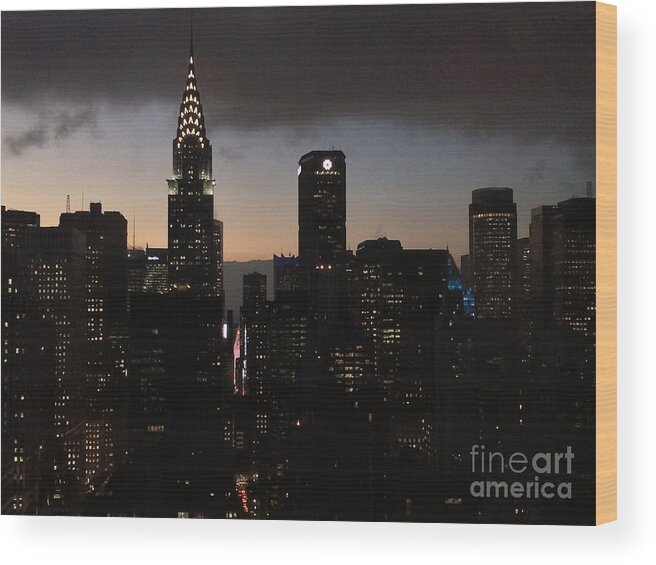 Chrysler Wood Print featuring the photograph The Lady Chrysler by Miriam Danar