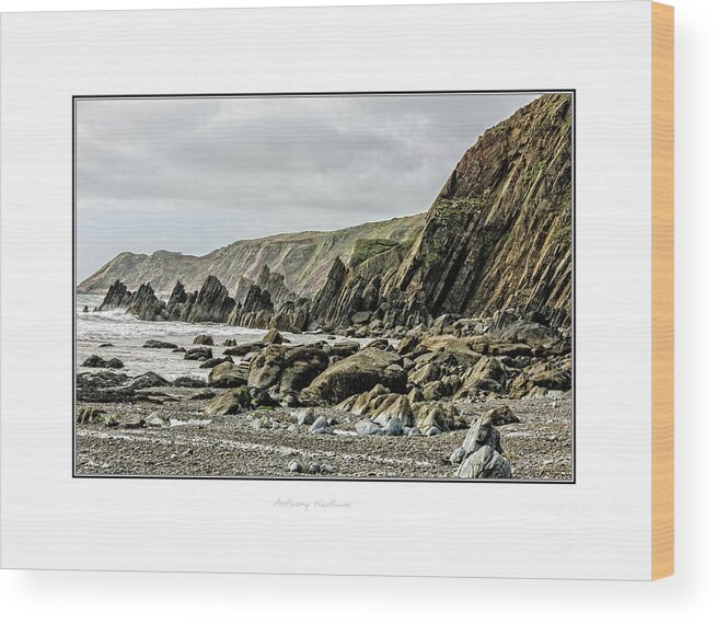 Landscape Wood Print featuring the photograph The Pembrokeshire Coast by Anthony Wadham