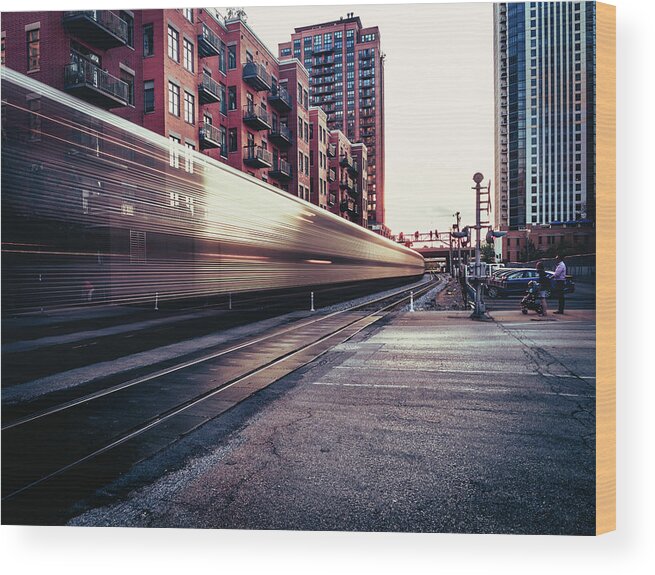 Chicago Wood Print featuring the photograph The Waiting Game by Nisah Cheatham