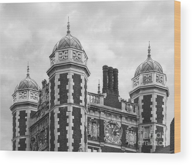 Aau Wood Print featuring the photograph University of Pennsylvania Quadrangle Towers by University Icons