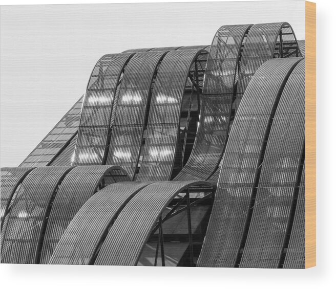 Architecture Wood Print featuring the photograph Urban Waves by Rand Ningali