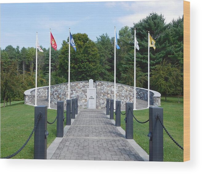 Sharon Wood Print featuring the photograph Vietnam Memorial in Vermont by Catherine Gagne