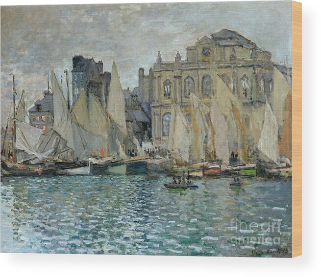 View Of Le Havre Wood Print featuring the painting View of Le Havre by Claude Monet